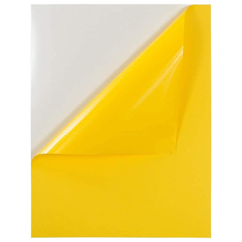 JAM PAPER Full Sheet Shipping Labels - Printable Sticker Paper - 8 1/2 x 11 - Yellow - 10 Full Pages/Pack - Image 3